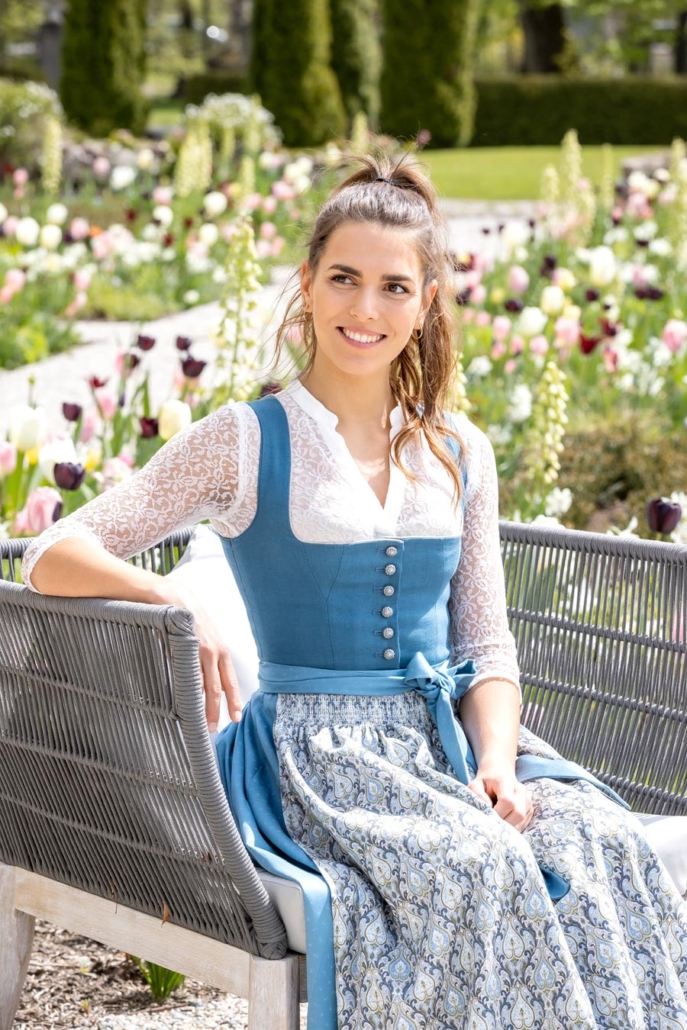 Moda Strój tradycyjny Dirndl Mode aus Salzburg by h.moser Dirndl Wielokolorowy W stylu casual 