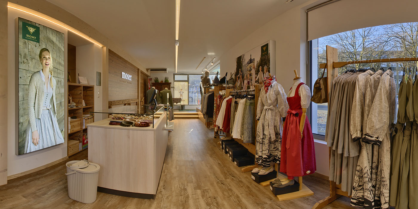 Trachten Moser Salzburg Resteverkauf Damendirndl Herrentrachten Kindertracht Bachstraße Gnigl
